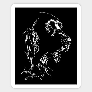 Funny Proud Irish Setter hunting dog portrait Sticker